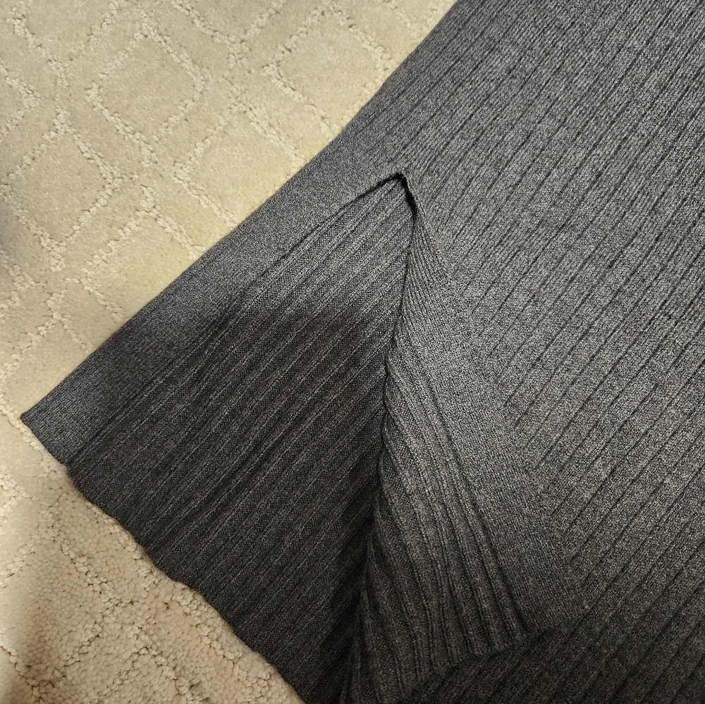 LOFT Gray Ribbed Knit Set - Picture 6 of 7